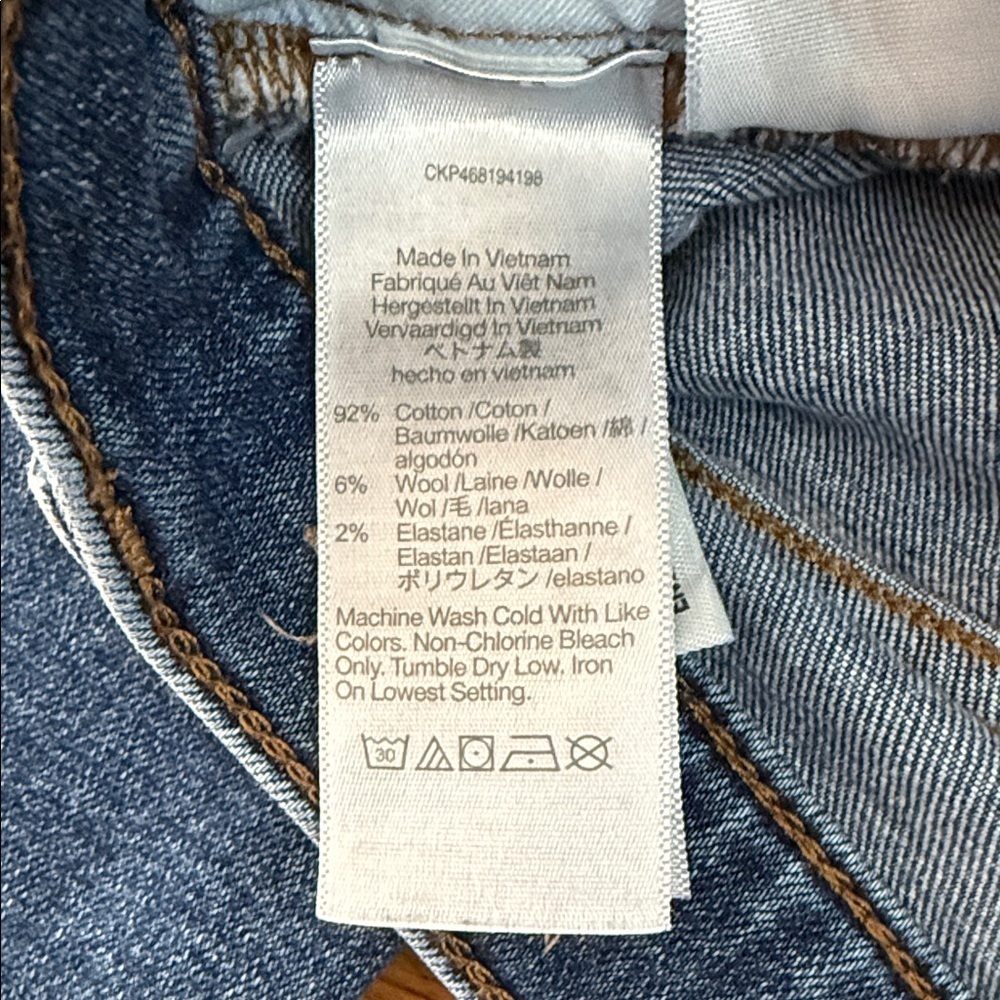 Madewell Perfect Vintage Straight Jeans Size 28 High Rise Medium Wash - Picture 7 of 10